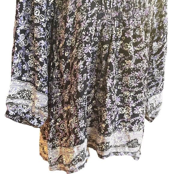 Natalie Martin 100% Silk Button Down Long Sleeve Floral Blouse Shirt Top XS - Picture 4 of 11